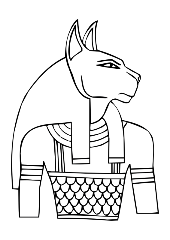 着色页: 埃及神话 (众神与女神) #111300 - 免费可打印着色页