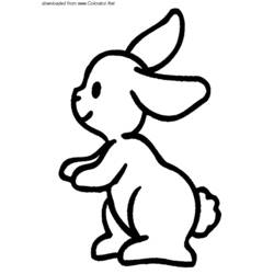 着色页: 野兔 - 免费可打印着色页