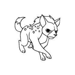 着色页: 鬣狗 (动物) #19650 - 免费可打印着色页