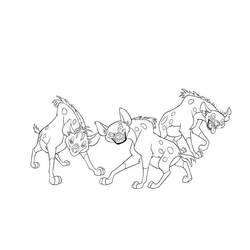 着色页: 鬣狗 (动物) #19726 - 免费可打印着色页