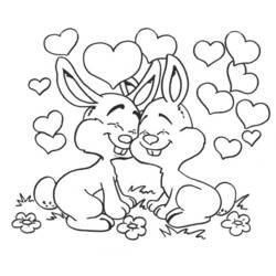 着色页: 兔子 (动物) #9551 - 免费可打印着色页