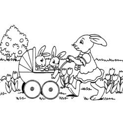 着色页: 兔子 (动物) #9576 - 免费可打印着色页