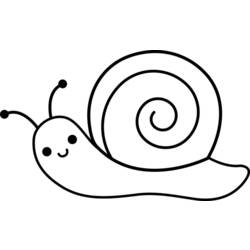 着色页: 蜗牛 - 免费可打印着色页