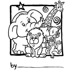 着色页: 动物园 (动物) #12690 - 免费可打印着色页