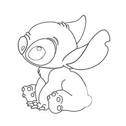 着色页: Lilo & Stitch (动画电影) #44819 - 免费可打印着色页