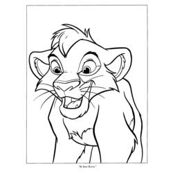 着色页: 狮子王 - 免费可打印着色页