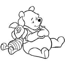 着色页: 维尼熊 (动画电影) #28607 - 免费可打印着色页
