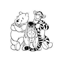 着色页: 维尼熊 (动画电影) #28900 - 免费可打印着色页