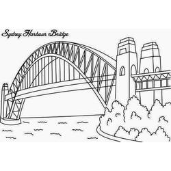 着色页: 桥 (建筑和建筑) #62879 - 免费可打印着色页