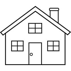 着色页: 房子 (建筑和建筑) #66457 - 免费可打印着色页