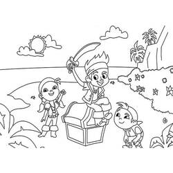 着色页: 杰克和梦幻岛海盗 (动画片) #42441 - 免费可打印着色页