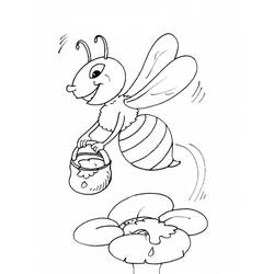 着色页: 蜜蜂玛雅 - 免费可打印着色页
