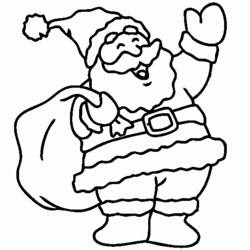 着色页: 圣诞老人 - 免费可打印着色页