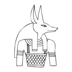 着色页: 埃及神话 - 免费可打印着色页