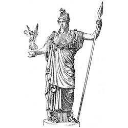 着色页: 罗马神话 (众神与女神) #110012 - 免费可打印着色页