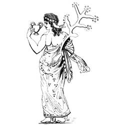 着色页: 罗马神话 (众神与女神) #110030 - 免费可打印着色页