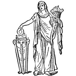 着色页: 罗马神话 (众神与女神) #110074 - 免费可打印着色页