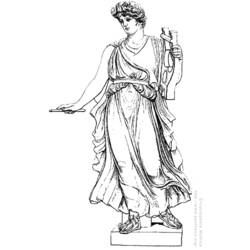 着色页: 罗马神话 (众神与女神) #110115 - 免费可打印着色页