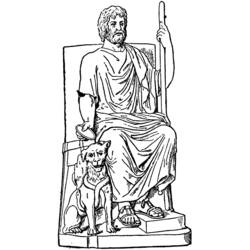 着色页: 罗马神话 (众神与女神) #110120 - 免费可打印着色页