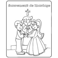 着色页: 婚礼 (假期和特殊场合) #56009 - 免费可打印着色页