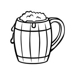 着色页: 慕尼黑啤酒节 - 免费可打印着色页