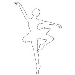着色页: 舞蹈家 - 免费可打印着色页