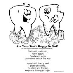 着色页: 牙医 - 免费可打印着色页