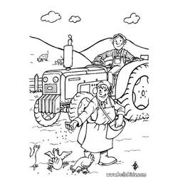 着色页: 农民 (行业和专业) #96335 - 免费可打印着色页