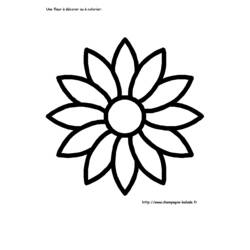 着色页: 雏菊 - 免费可打印着色页