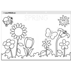 着色页: 春暖花开的季节 (自然) #164745 - 免费可打印着色页