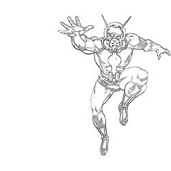 着色页: 蚂蚁人 (超级英雄) #77681 - 免费可打印着色页