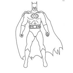 着色页: 蝙蝠侠 - 免费可打印着色页