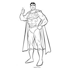 着色页: 超人 (超级英雄) #83609 - 免费可打印着色页