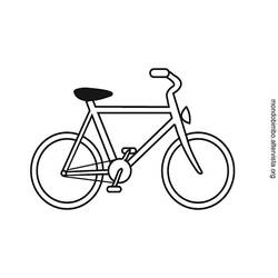 着色页: 自行车/自行车 - 免费可打印着色页