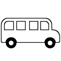 着色页: 巴士/长途汽车 (运输) #135309 - 免费可打印着色页