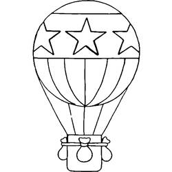 着色页: 热气球 (运输) #134596 - 免费可打印着色页