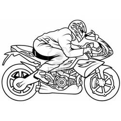 着色页: 摩托车 (运输) #136321 - 免费可打印着色页