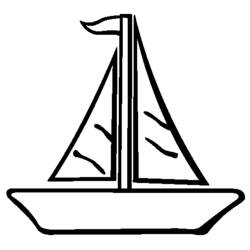 着色页: 帆船 (运输) #143550 - 免费可打印着色页