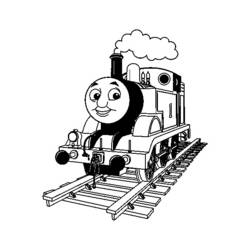 着色页: 火车/机车 (运输) #135057 - 免费可打印着色页
