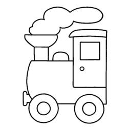 着色页: 火车/机车 (运输) #135135 - 免费可打印着色页