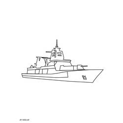 着色页: 军舰 (运输) #138643 - 免费可打印着色页