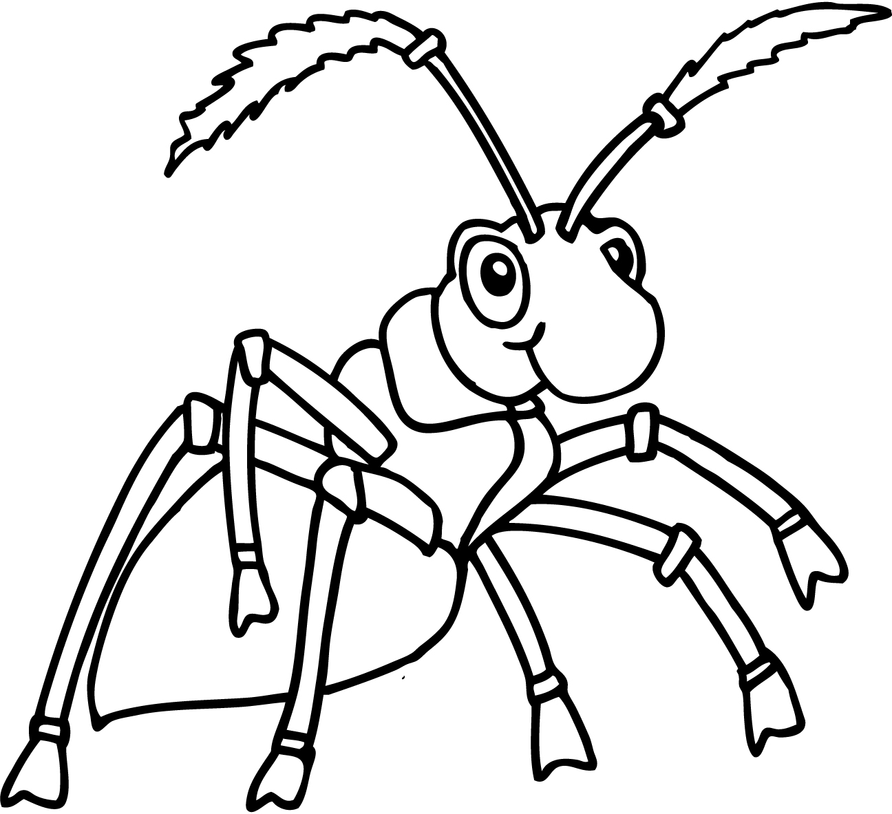 着色页: 蚂蚁 (动物) #6936 - 免费可打印着色页