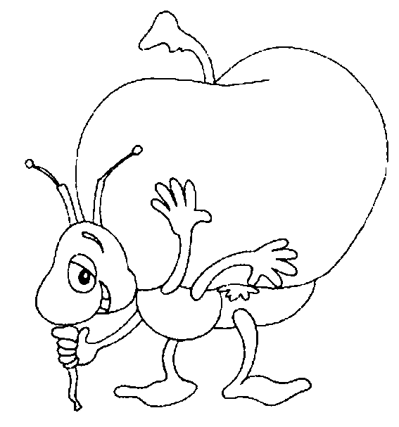 着色页: 蚂蚁 (动物) #6944 - 免费可打印着色页