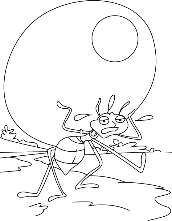 着色页: 蚂蚁 (动物) #7030 - 免费可打印着色页