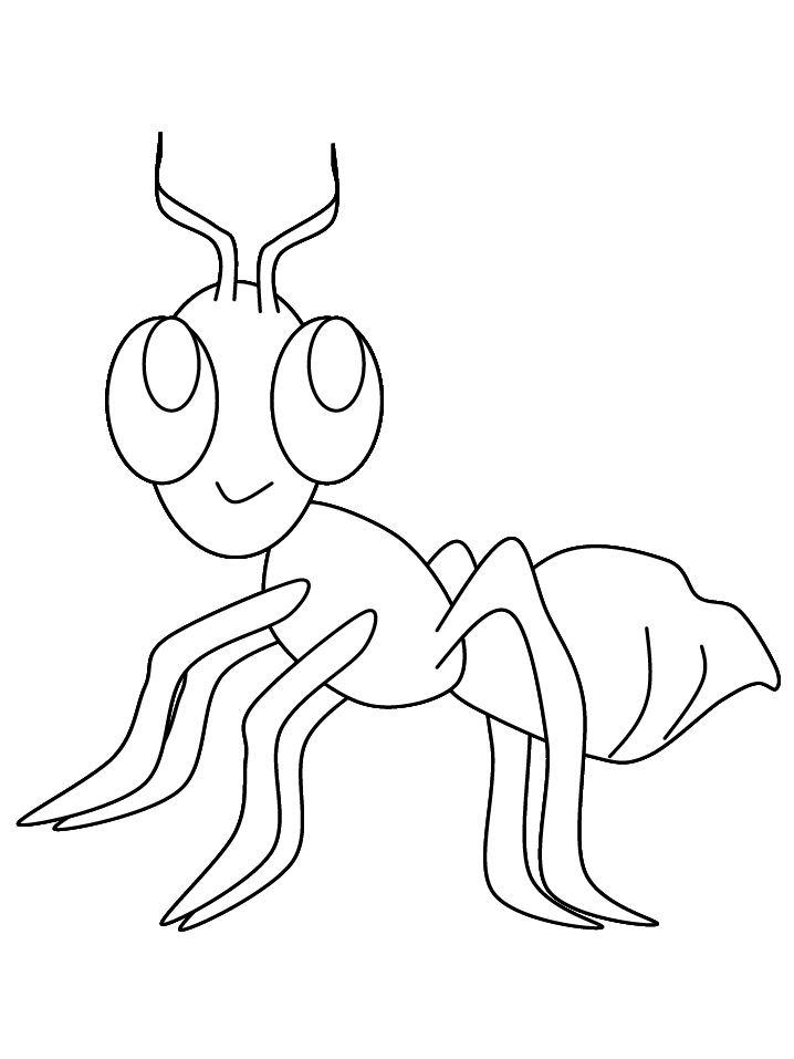 着色页: 蚂蚁 (动物) #7062 - 免费可打印着色页
