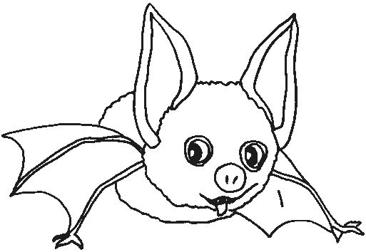 着色页: 蝙蝠 (动物) #1987 - 免费可打印着色页