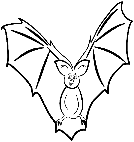 着色页: 蝙蝠 (动物) #2007 - 免费可打印着色页