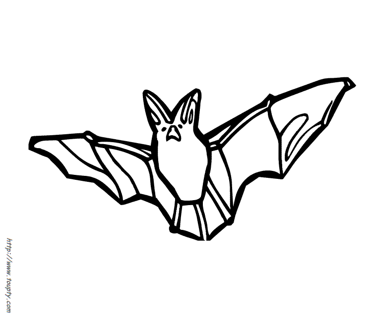 着色页: 蝙蝠 (动物) #2068 - 免费可打印着色页