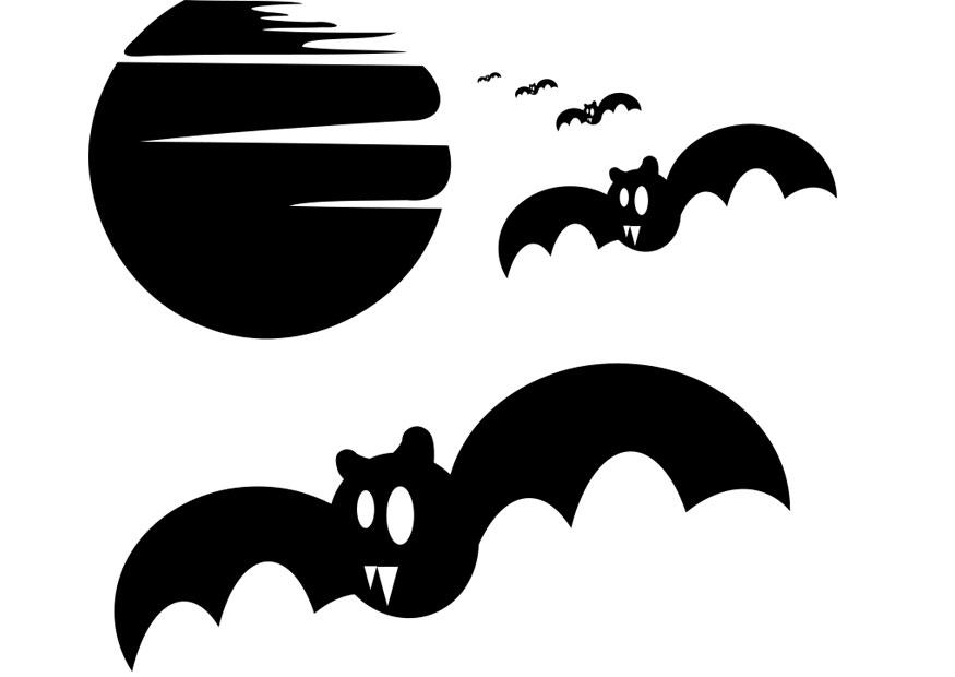 着色页: 蝙蝠 (动物) #2069 - 免费可打印着色页