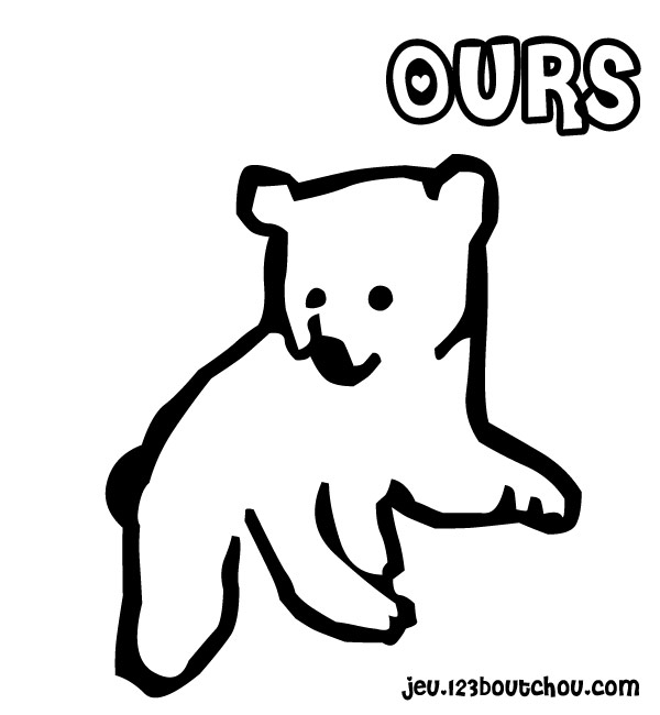 着色页: 熊 (动物) #12210 - 免费可打印着色页